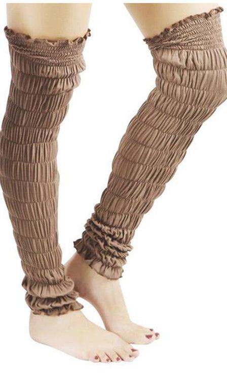 [MONOHA] / ☆ 24FW Leg warmer / 3 colors Cotton Leg Warmers for Women 1 Pair Knitted Retro - Colors 1